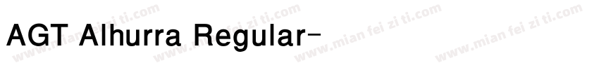 AGT Alhurra Regular字体转换
